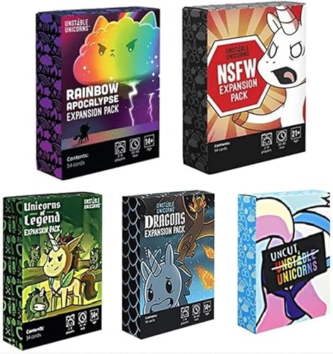 Franna New Version of Unstable Unicorn Card Set Strategy Game Family Entertainment Interactive Board Game Card (5 Extensions) von Franna