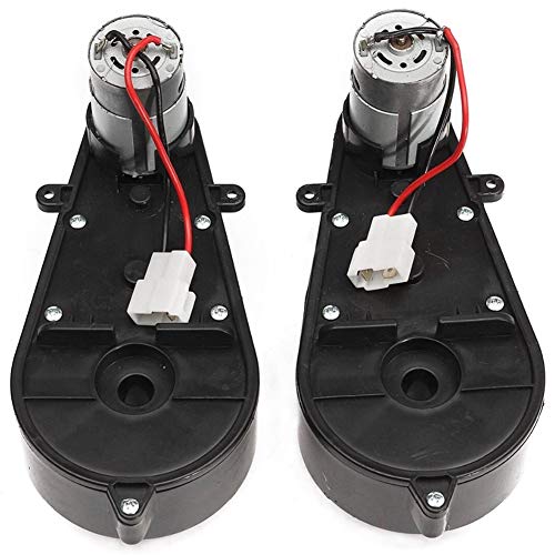 Fransande 2 Stücke 550 Universal Kinder Elektro Auto Getriebe mit Motor, 12 Vdc Motor mit Getriebe, Kinder Fahrt Auf Auto Baby Auto Teile von Fransande