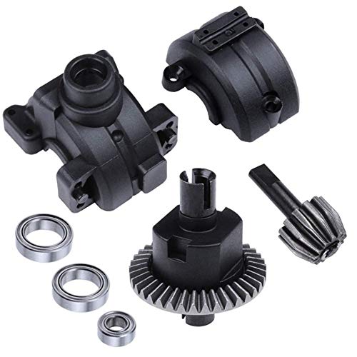 Fransande RC Auto Vorne Hinten Getriebe Komplett Satz Antrieb & Diff Getriebe für HSP 1:10 RC Auto Teile 02024 02051 02030 03015 94123 94106 94107 94108 -Vorne von Fransande