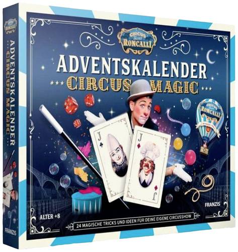 Franzis Verlag Roncalli Circus Magic Detektiv & Zauberkästen Adventskalender Altersklasse ab 8 Jahre von Franzis Verlag