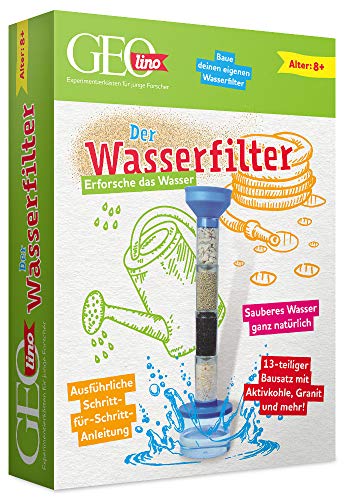 FRANZIS 67116 - GEOlino Wasserfilter – Erforsche das Wasser, 13-teiliges Experimentierset für Kinder ab 8 Jahren, Mittel von Franzis