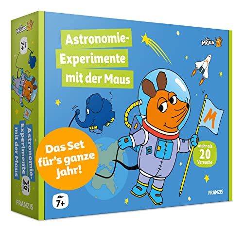 FRANZIS 67177 - Astronomie-Experimente mit der Maus, 20 Versuche für Ferien und Freizeit rund um das Thema Astronomie, empfohlen ab 7 Jahren von Franzis