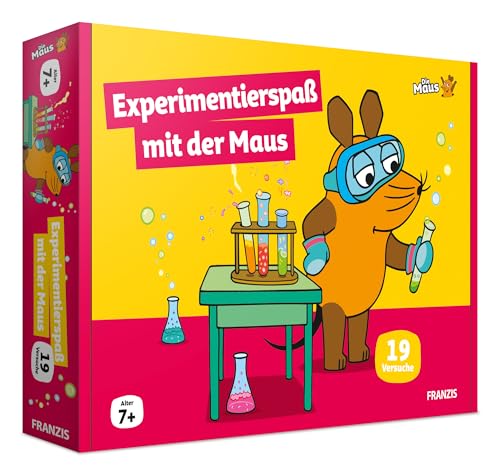 FRANZIS 67232 - Die Maus Experimentierspaß mit der Maus. Mehr als 20 Versuche! Für Kinder ab 7 Jahren, Yellow von Franzis