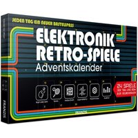 Franzi 504093 - Adventskalender Elektronik-Retro-Spiele, 24 Spiele der 70er und 80er zum Selberbauen von Franzis