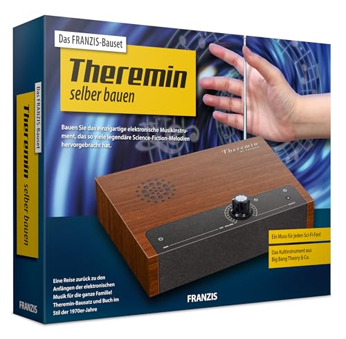 Franzis 65347 - Theremin selber Bauen - Bausatz zum Löten, das kultige Musik-Instrument als Eigenbau - Spielen Sie das legendäre Sci-Fi-Instrument - mit Platine und 80-seitigem Handbuch, ab 14 Jahren von Franzis