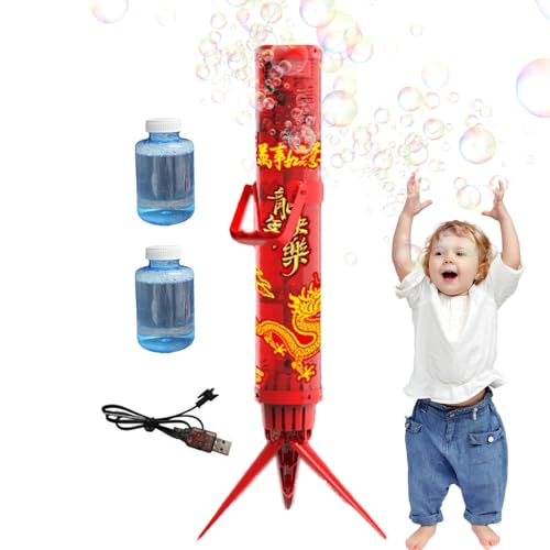 Automatic Bubble Blower, Portable Bubble Blower Machine, Kids Bubble Blower, Portable Automatic Electric Pyrotechnics Bubble Blower Machine for Kids Parties and Events von Fravsiu