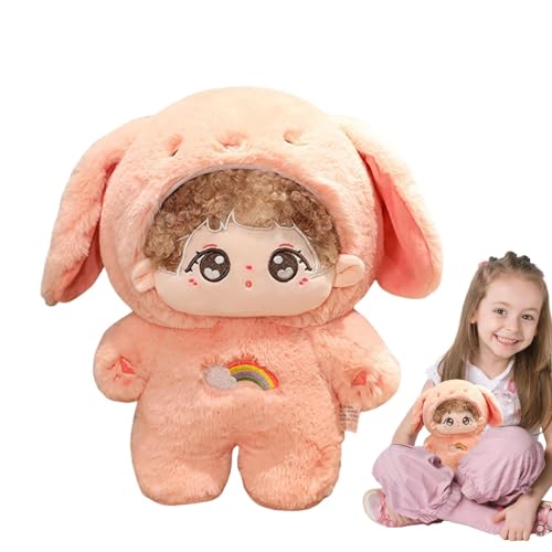 Cartoon Plush Doll, Soft Stuffed Doll, Stuffed Girl Doll, Plush Toy for Kids, Cute Cartoon Plush Girl Doll, Soft Stuffed Animal Toy 9.84inch Soft Stuffed Cartoon Girl Doll for Kids and Home Decor von Fravsiu