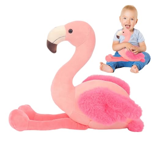 Flamingo-Plüsch, süßes Stofftier, weiches Flamingo-Kissen, 50 cm Plüsch-Flamingo, Kinderzimmer-Plüschtiere, Stofftierspielzeug, süßer Flamingo-Plüsch, 50 cm weiches Plüschtier für Kinderzimmer von Fravsiu