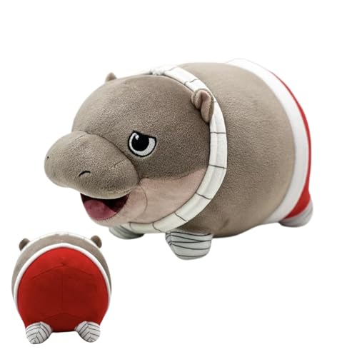 Fravsiu Cartoon Hippo Plush, Hippo Stuffed Animal, Cute Hippo Plushie, Plush Hippo Doll, Cute Cartoon Hippo Plushie Doll Plush Animal Toy Gift Animal Plush Pillow Soft Hippo Plush Pillow for Kids von Fravsiu