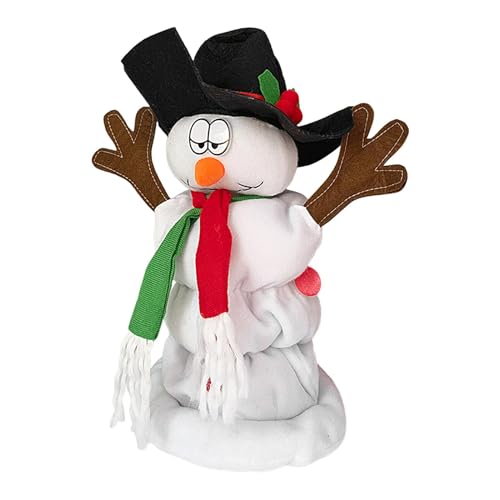 Fravsiu Dancing Snowman Christmas Plush Toy, Interactive Singing Plush Doll for Kids, Electric Christmas Decoration that Brings Joy and Laughter to Holiday Celebrations, and Festive Fun von Fravsiu