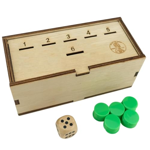 Fravsiu Family Dice Games, Strategic Board Game, Kids Coin Board Game, Coin Drop Board Game, Coin Drop Board Game with Pennies for 2-6 Players von Fravsiu