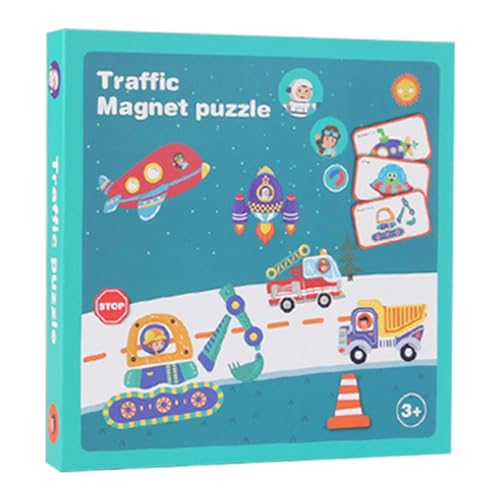 Fravsiu Magnetische Puzzles | Magnetisches Puzzlebrett | Magnetisches Puzzlespiel Spielzeug für Feinmotorik | Magnetisches Puzzlespiel, exquisite Lernspielzeug für Puzzlebrett von Fravsiu