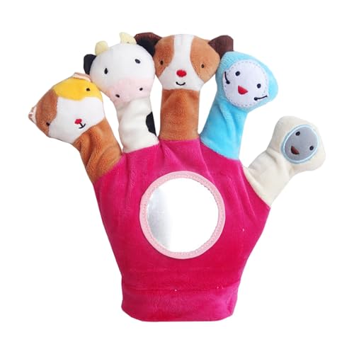 Fravsiu Plüschpuppe, Plüschpuppen - weiches Spielzeug für Rollenspiele - Plüschpuppe, Handpuppenhandschuhe, 5 Tierdesigns, Spielzeug von Fravsiu