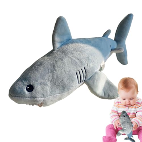 Fravsiu Realistic Shark Doll, 11 Inch Simulated Whale Shark Plush Toy, Soft Stuffed Sea Animal Plush for Kids, Boys and Girls, Themed Shark Pillows and Decor for Kids' Room von Fravsiu