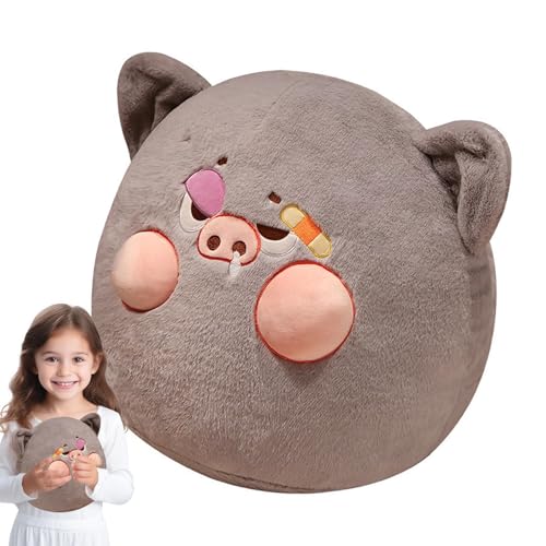 Fravsiu Stuffed Animal Cushion, Huggable Stuffed Toys, Soft Animal Back Pillow, Creative Plush Pillows for Living Room, Bedroom, Car, 30cm/11.81 inches von Fravsiu