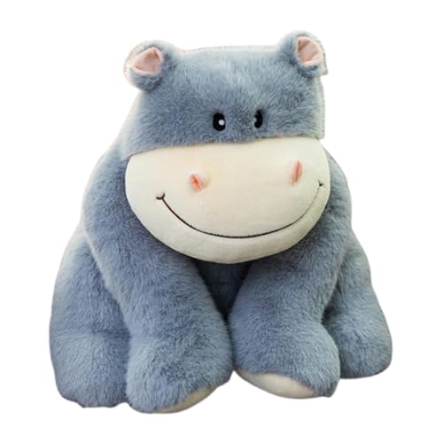 Fravsiu Stuffed Hippo Toy | Adorable Cartoon Hippopotamus Plush Doll | Cute Plushies Toy Hippo | Cozy Hippo Pillow for Kids' Bedrooms, Sofas, Car, and Playtime, Ideal Plush Companion for Kids von Fravsiu