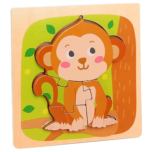 Holztierpuzzle Kleinkinder | Tierform-Puzzle für Kinder | Lernpuzzle für Vorschulkinder | Niedliche Tierpuzzles für Kinder, frühes Lernspielzeug, Kleinkinder, Holztiere, Kinder, Lerntiere für den Kind von Fravsiu