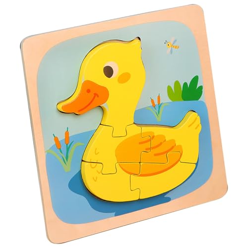 Holztierpuzzle Kleinkinder | Tierform-Puzzle für Kinder | Lernpuzzle für Vorschulkinder | Niedliche Tierpuzzles für Kinder, frühes Lernspielzeug, Kleinkinder, Holztiere, Kinder, Lerntiere für den Kind von Fravsiu