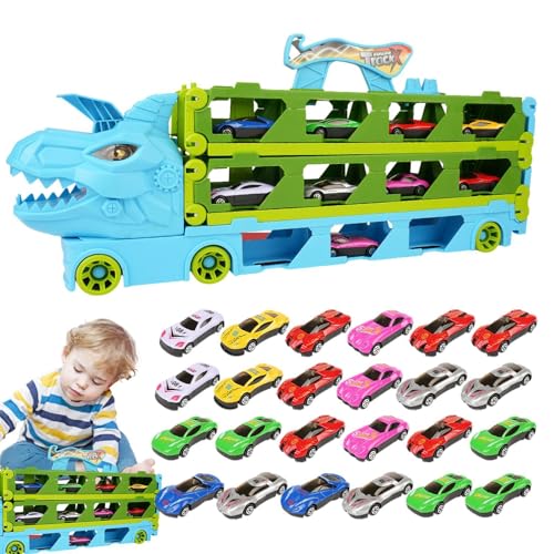 Kinder-Dinosaurierspielzeug, pädagogisches Dinosaurierspielzeug, Transportwagen, die Dino-Spielzeuge sind ein tolles Geschenk oder ein besonderes Spielzeug für ein Kind, das es liebt und einem Kind he von Fravsiu