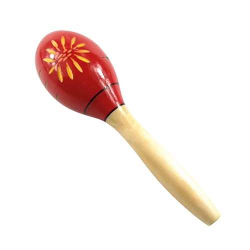 Musical Noisemaker, Wooden Maracas, Rumba Shaker Rattle, Fun Learning Musical Toy, Learning Percussion Instruments, Handheld Musical Instrument, Wooden Noisemaker for Kids Boys and Girls von Fravsiu