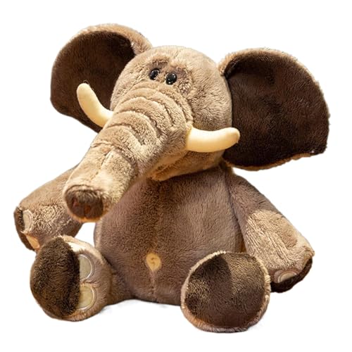 Plüschtier mit Elefant, Plüschtiere für Kinder, weiches Plüschtier, Plüschtier-Dekoration, entzückende Plüschpuppe mit Elefanten-Design für das Kinderzimmer von Fravsiu