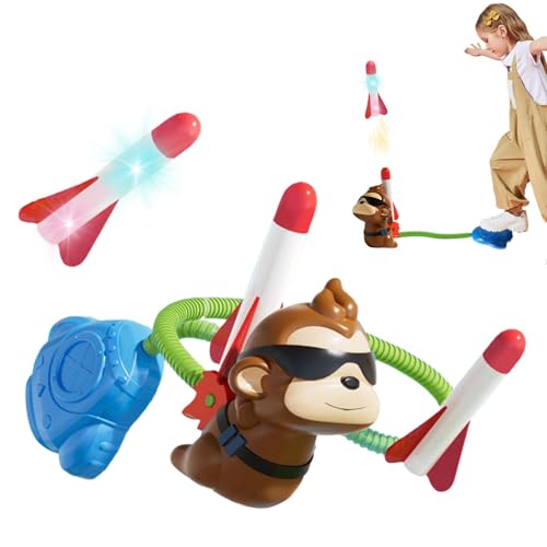 Raketenwerfer Spielzeug für Kinder | Raketenwurf Klettern Kinderspielzeug | Gartenspiele für Kinder | Multifunktionales Schaumstoff-Raketenwerfen Wurfspielzeug von Fravsiu