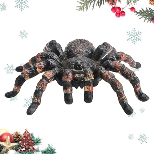 Realistische RC-Spinne | Halloween Haariges Spinnen-Set | Realistische Plastikspinnen | Sammlerstücke und dekorative Displays, gefertigt aus langlebigen Materialien für eine lange Nutzungsdauer von Fravsiu