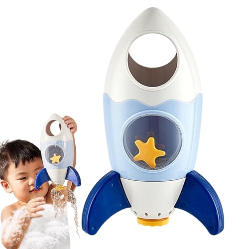 Toddler Bath Toy, Rocket Shape Water Shower Toys with Rotating Fountain | Fun Pool and Bath Sprayer Toys for Kids, Boys and Girls Aged 3+ | Interactive Water Play for Bathroom and Outdoor Pool Time von Fravsiu