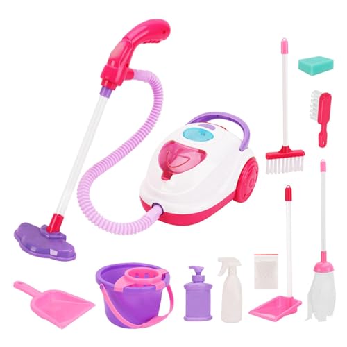 Toddler Vacuum Cleaner Set, Kids Cleaning Toy, Pretend Play Vacuum, Electric Toy Vacuum, Toddler Cleaning Toy Vacuum Set for Toddler Pretend Housekeeping Play Games von Fravsiu