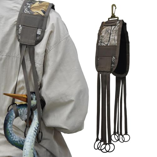 Waterfowl Game Carrier with 8 Loops | Adjustable Duck Hunting Lanyard Strap | Waterfowl Hunting Carrier | Sturdy Duck Hanger for Outdoor Call Handling and Game Bird Storage von Fravsiu