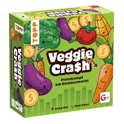 Veggie Crash – Preiskampf am Gemüsemarkt: Wer gewagt spekuliert, erntet den Gewinn! Knackiges Kartenspiel um Gemüse und das große Geld von Frech