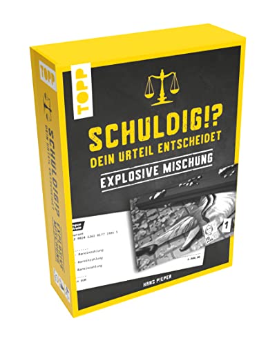 Schuldig?! Dein Urteil entscheidet – Explosive Mischung. Krimispiel in 50 Karten: Die Gerichtsverhandlung am Spieltisch: Diskutiert, trefft Entscheidungen und fällt euer Urteil! von Frech