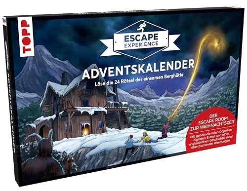 TOPP Escape Experience Adventskalender – Die einsame Berghütte: Rätsel für 24 Tage – mit geheimnisvollen Objekten und digitalen Extras – ab 10 Jahren von Frech