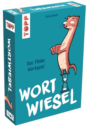 Wortwiesel – Das flinke Wortspiel: Schnelles Wörterspiel ab 10 Jahren. Wer kombiniert die Buchstaben am klügsten? Mit 160 Karten, Wertungsblock und Sanduhr von Frech