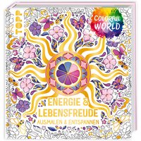 Ausmalbuch, Colorful World, Energie und Lebensfreude, 192 Seiten von Frechverlag