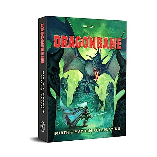 Free League Publishing Dragonbane: RPG Core Set - Mirth & Mayhem Boxed Set, Includes-Dice, Rulebook, Map & More von Free League