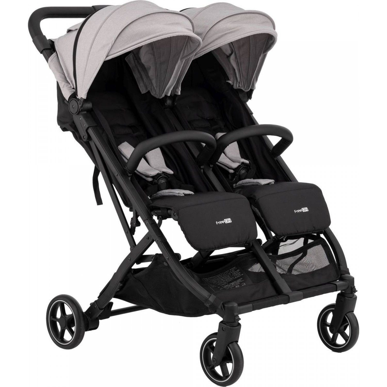 Passeggino Gemellare FreeON Action Twin Grey Portata 44 Kg von FreeON