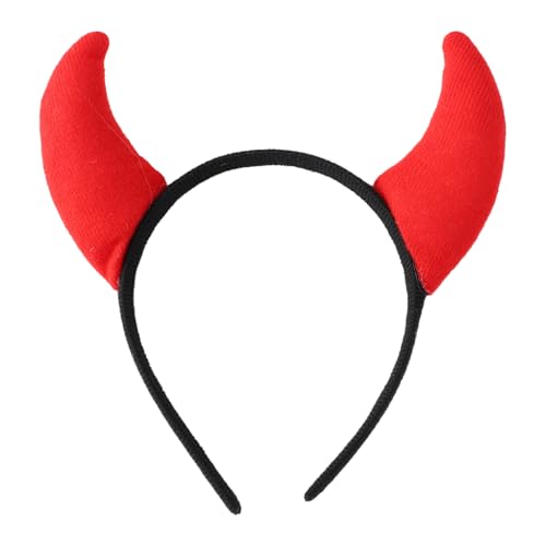 Freebily Kinder Teufel Kostüm Zubehör Vampir Umhang Teufelshörner Haarreif Rot Mantel Teufel Mottoparty Karneval Cosplay Halloweenkostüm Kopfbedeckung One Size von Freebily