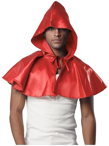 Freebily Unisex Erwachsene Mittelalterliche Kuttenkapuze Renaissance HalloweenKapuze Umhang Kurz Für Herren Damen Rot Einheitsgröße Freebily Unisex Erwachsene Mittelalterliche Kuttenkapuze Renaissance HalloweenKapuze Umhang Kurz Für Herren Damen Rot Einheitsgröße von Freebily