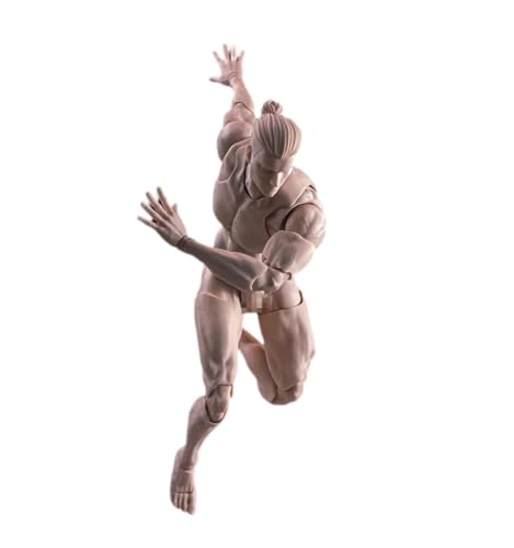 1/12 Skala Männliche Actionfigur, 6inch Romankey Super Flexible Muscular Starke Männliche Action Figur Miniatur Figur Körper Puppe Sammlung (Blasse Haut) von Fremego