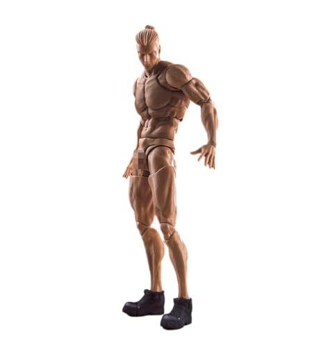 1/12 Skala Männliche Actionfigur, 6inch Romankey Super Flexible Muscular Starke Männliche Action Figur Miniatur Figur Körper Puppe Sammlung (Schwarze Haut) von Fremego