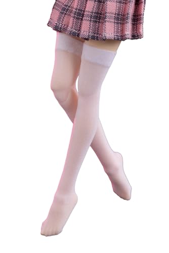 1/12 Skala Weibliche Kleidung, Weibliche Nahtlose Seide Strümpfe Oberschenkel Socken Kleidung für 6inch Action Figur Körper (Weiß) von Fremego