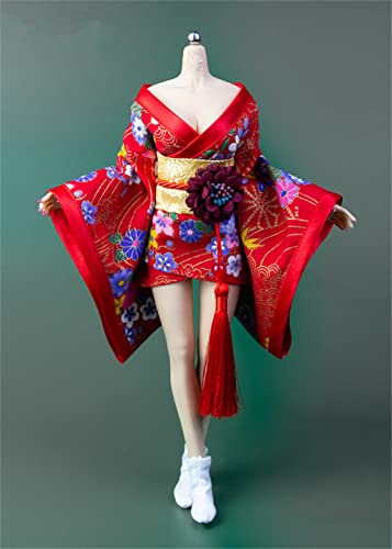 1/6 Maßstab Weibliche Kleidung,Japanischer Kimono Bademantel Kleid Kostüm Kleidung für 12 Zoll PH TBL JO Action Figur Körper (C-Kurz Version) von Fremego