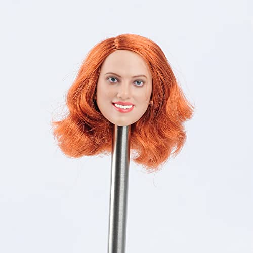 1/6 Maßstab Weibliche Kopf Skulptur,Europäisches Mädchen Lächeln Gesicht Kopf Carving Head Sculpt für 12 Zoll Action Figur Sammlung (B) von Fremego