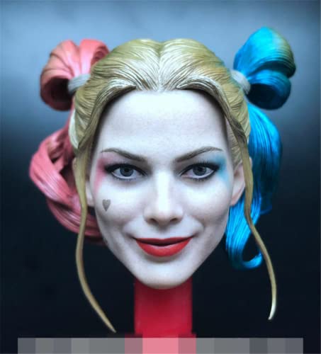 1/6 Maßstab Weiblichen Kopf Sculpt, Europäisches Mädchen Head Sculpt Kopf Geschnitzt für 12inch Weibliche Soldat Action Figur Sammlung (B) von Fremego