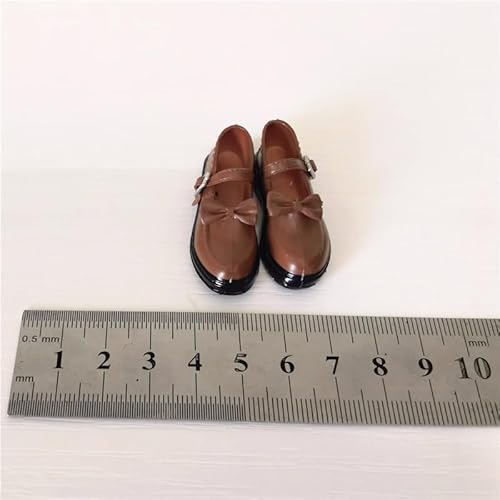 1/6 Skala Weibliche Figur Schuhe, Weibliche Uniform Schuhe Student Schuhe Accessoire für 12inch Weibliche Action Figur Körper (Braun) von Fremego