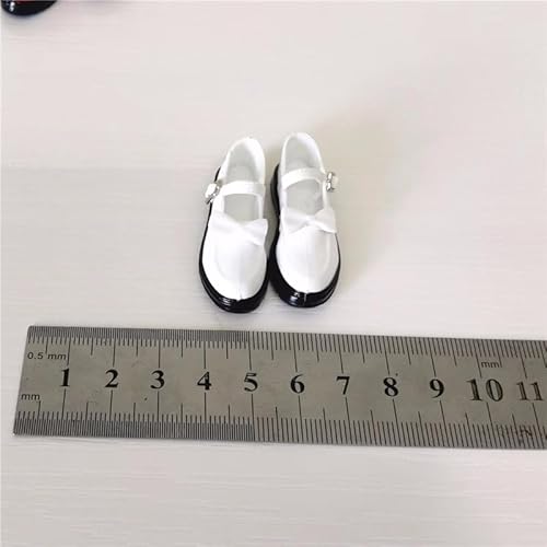 1/6 Skala Weibliche Figur Schuhe, Weibliche Uniform Schuhe Student Schuhe Accessoire für 12inch Weibliche Action Figur Körper (Weiß) von Fremego