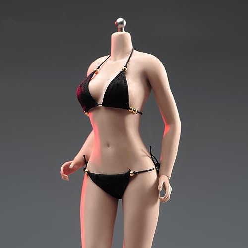 1/6 Skala Weibliche Kleidung, Weibliche Bras Briefs Unterwäsche Bikini Swimwear Kostüm Outfit Kleidung für 12inch PH TBL JO UD Action Figur Körper (Schwarz) von Fremego