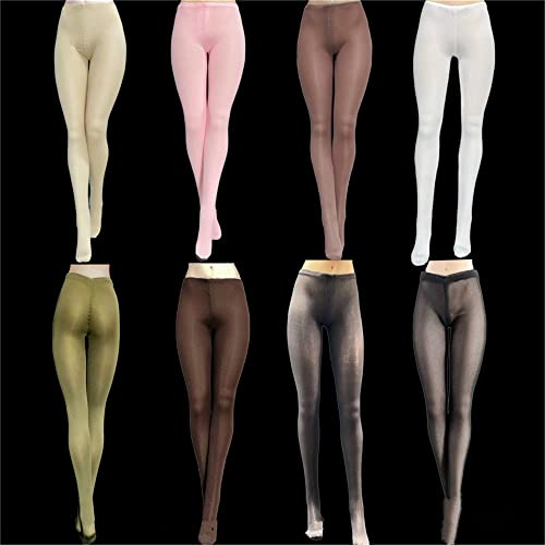 1/6 Skala Weibliche Kleidung, Weibliche Elastische Enge Strumpfhosen Leggings Strümpfe Kleidung für 12inch PH TBL JO UD Action Figur Körper (Tiefe Fleischfarbe) von Fremego