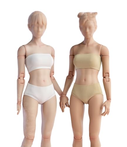 1/6 Skala Weibliche Kleidung, Weibliche Elastische Unterwäsche Briefs Unterwäsche Kleidung für 12inch PH JO Worldbox Action Figur (Weiß) von Fremego